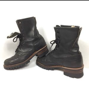 Frye Vibram women’s logger 8G combat boots